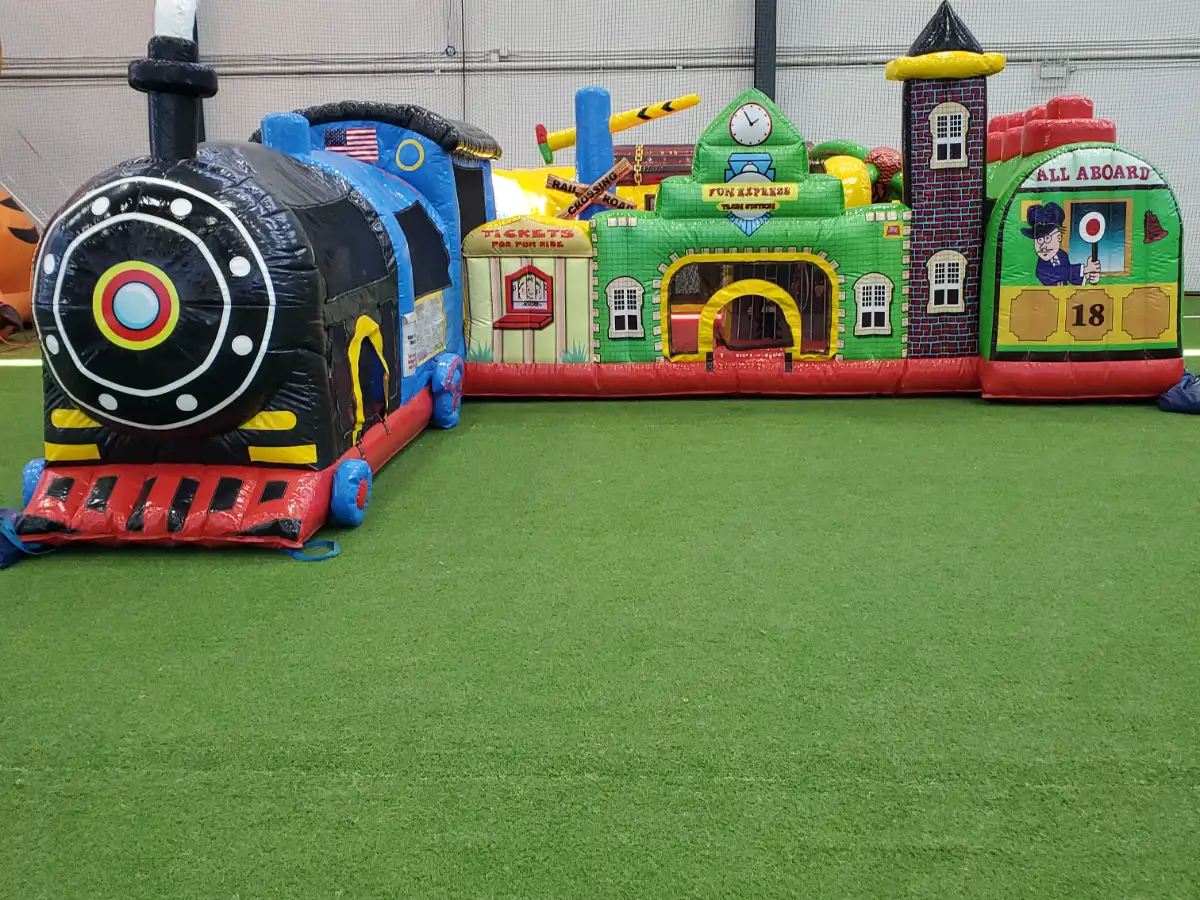 Water Train Inflatable Express Train Toddler Inflatable Rental | Toddler Inflatables | Redline ...