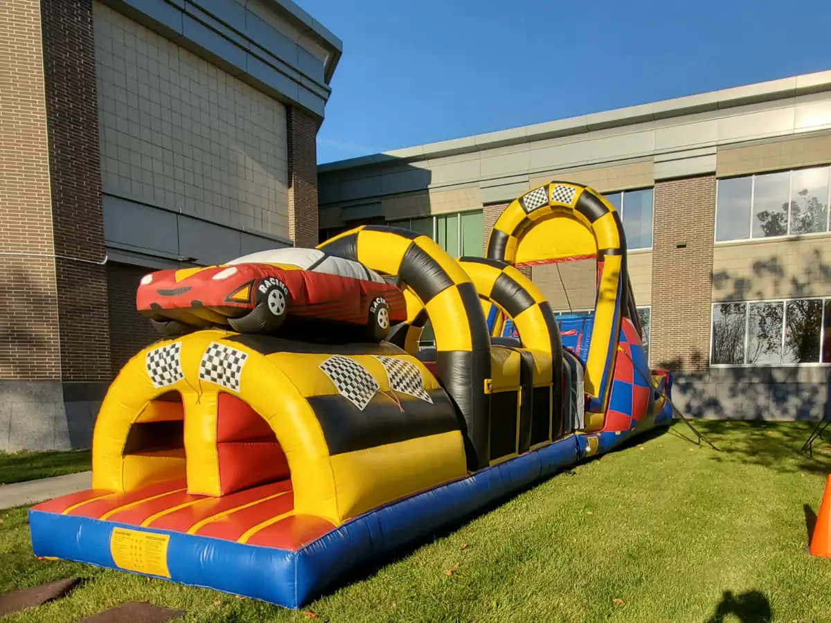 Race Car Obstacle Course Rental | Obstacle Courses | Redline Inflatables