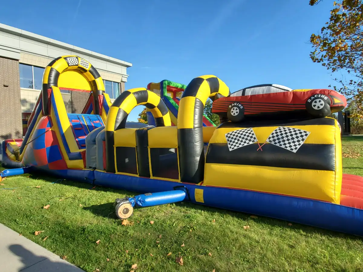 Race Car Obstacle Course Rental | Obstacle Courses | Redline Inflatables